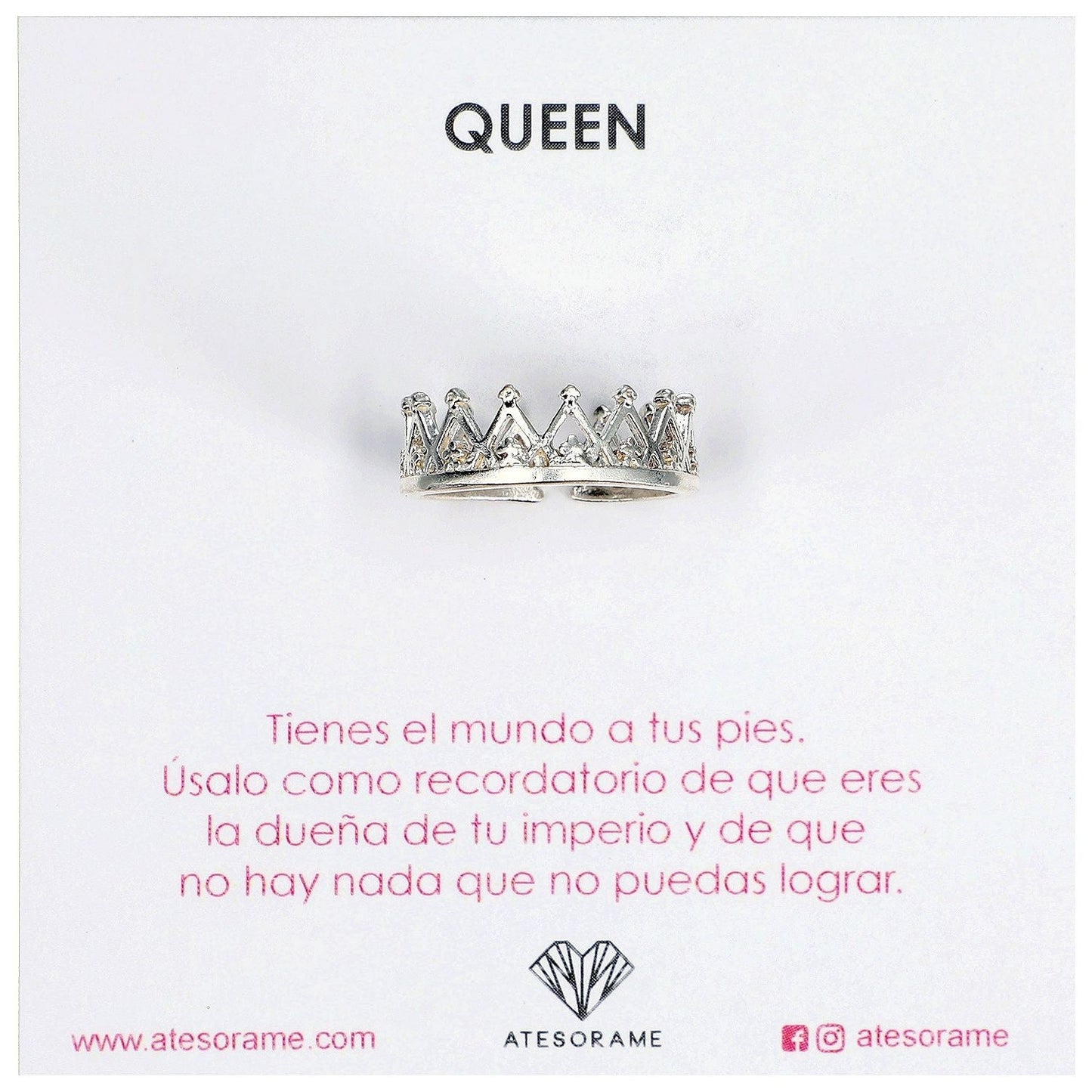 Anillo Corona Princess