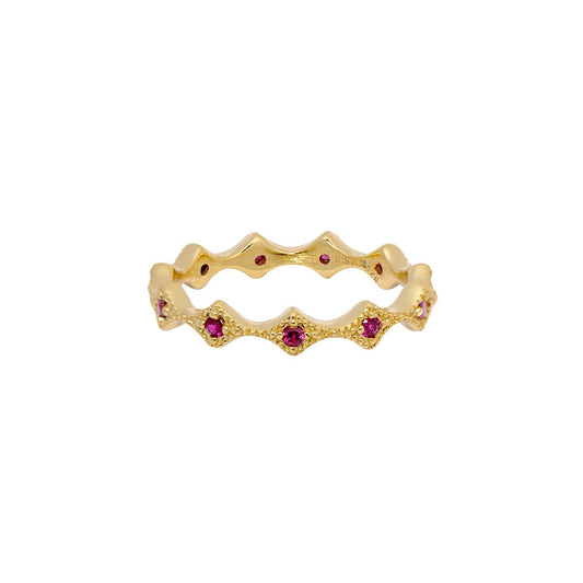 Aristocrazy Ruby Gold Ring 